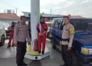 Polsek Kuantan Tengah Lakukan Patroli untuk Cegah Praktik Kecurangan di SPBU Sungai Jering