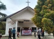 Cegah Aksi Curanmor Saat Ibadah Gereja, Piket SPKT Polsek Bonai Darussalam Giat Patroli Dalam Program Minggu Kasih