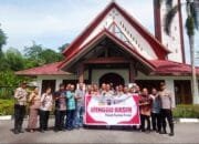 Minggu Kasih Polresta Pekanbaru di Gereja Katolik Santa Lusia (GKSL) di Pimpin Kasi Humas Polresta