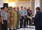 Kanwil Kemenkumham Riau Ikuti Pengukuhan Gugus Tugas Daerah Bisnis dan HAM Provinsi Riau