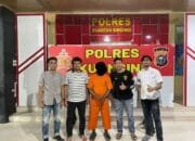 Sat Reskrim Polres Kuansing Amankan Pelaku Penebangan Illegal di Hutan Lindung