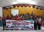 Tim Minggu Kasih Polresta Pekanbaru Bersama Polsek Senapelan Tampung dan Akan Menindak Lanjuti Keluhan Warga