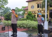 Pimpin Apel Kesiap Siagaan Mayday, Wakapolres Rohil : Personel Harus Jaga Image dan Ikhlas Jalankan Tugas