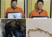 Polsek Bukit Raya berhasil Amankan Dua Pelaku Jambret di Jalan Soekarno Hatta Kecamatan Marpoyan Damai Kota Pekanbaru.