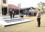 Upacara Hari Kebangkitan Nasional 2024 di Lapangan Apel Mapolres Kampar