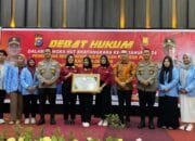 Universitas Riau Sabet Juara Lomba Debat Hukum Restorative Justice di HUT Bhayangkara ke-78