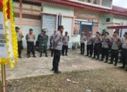Polres Kuansing Gelar Apel Pengamanan Hari Ketiga Pacu Jalur Kecamatan Gunung Toar Tahun 2024