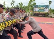 Asah Kemampuan Dalam Hadapi Pilkada, Polres Bintan Lakukan Latihan Dalmas.