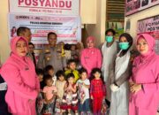 Polres Kuansing Gelar Kegiatan Vaksin Polio di Posyandu Kemala Bhayangkari Kuansing