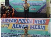 Wujudkan Pilkada Damai 2024 Bersama Insan Pers, Ditlantas Polda Riau laksanakan Kegiatan Cooling System