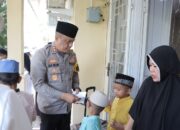 Cooling System Kapolres Rohil, Beri Sedekah kepada Anak Yatim dan Fakir Miskin