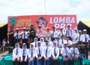 Meriahkan HUT TNI Ke-79, Yonif 132/BS Gelar Lomba PBB Tingkat SLTP