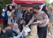 Sambangi Wisata Alam Mayang, Tim Cooling System Ditlantas Polda Riau Edukasi Pengunjung