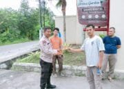 Program Kompetisi Tarkam, Bhabinkamtibmas Rumbai Sebar Kartu Nama, Permudah Warga Konsultasi Permasalahan Kamtibmas