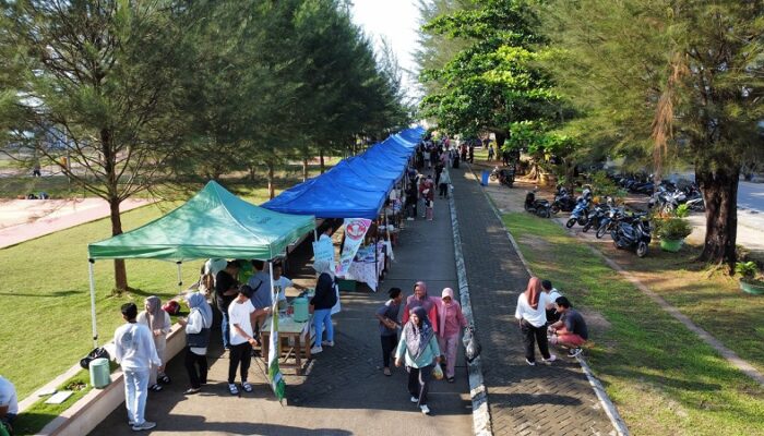 Meriah! Pasar Minggu Ria Lanud Raden Sadjad Jadi Tempat Favorit Warga Natuna untuk Rekreasi dan Belanja