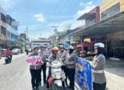Tingkatkan Kesadaran Pengendara, Tim Satgas Preemtif Sampaikan Pesan Kamtibmas dan Kamseltibcarlantas