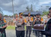 Marinir Habema Sambut Hangat Kunjungan Polres Yahukimo