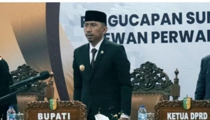 Hadiri Rapat Paripurna Pengucapan Sumpah/Janji Waka I DPRD Kuansing, Pjs Bupati Berharap Dapat Perkuat Koordinasi
