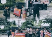 AMPB Geruduk Kantor KPU Kota Pekanbaru