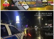 Patroli Blue Light Sat Lantas Polres Kuansing Pantau Arus Lalu Lintas dan Antisipasi Balap Liar dan C3