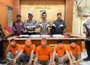 Berhasil Diamankan Lima Orang Tersangka Bersama Barang Bukti Narkotika Seberat 23,32 Gram
