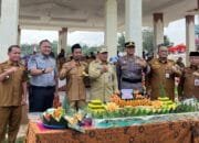 Kalapas Pasir Pengaraian Hadiri Apel Pagi dan Syukuran Pemakaian Danau Gunung Sari Desa Pasir Intan