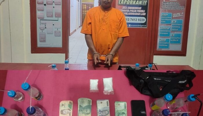 Bergerak Cepat Unit Reskrim Polsek Tambusai dan Intel Dim 0313/KPR Ungkap Peredaran Sabu Seberat 41,88 Gram