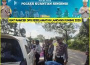 Polres Kuansing Laksanakan Ramp Check Kelayakan Bus dan Angkutan Penumpang Dalam Operasi Keselamatan Lancang Kuning 2025