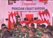 Kunjungan Kerja ke Yonif 132/BS, Pangdam I/BB Beri Pengarahan kepada Prajurit
