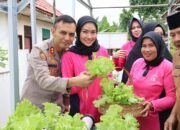 Polres Kuansing Launching Penguatan Program Perkarangan Lestari Untuk Ketahanan Pangan dan Makan Gizi Gratis