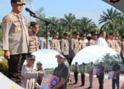 Polres Rokan Hulu Laksanakan Apel Serta Penyerahan Bingkisan Lebaran Idhul Fitri 1446 H 2025