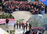 Ratusan Anggota GRIB Jaya Geruduk PT Hutahean, Bela Hak Warga Tiga Desa