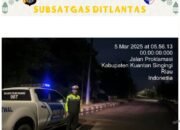 Cegah Balap Liar dan Asmara Subuh, Satlantas Polres Kuansing Gelar Patroli Ops Tertib Ramadan 2025