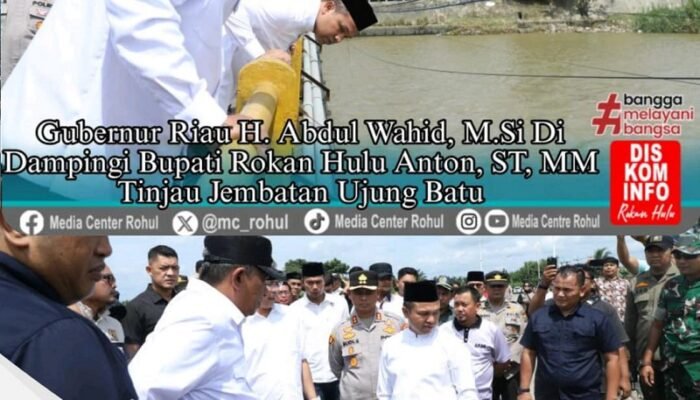 Jembatan Sungai Rokan Turun 90 Cm, Gubernur Riau Siap Perbaiki Usai Lebaran