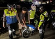 Wujudkan Ketertiban Ramadan, Satlantas Polres Kuansing Tegakkan Aturan Knalpot Bising