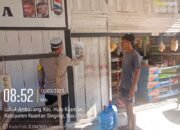 Polsek Hulu Kuantan Pasang Himbauan Kamtibmas Dari Kapolres Kuansing Dalam Rangka Ops Tertib Ramadhan LK 2025