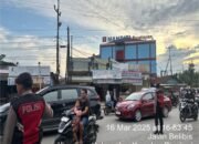 Sat Samapta Polres Kuansing Patroli Pengamanan Pasar Ramadhan dan Pengaturan Lalu Lintas
