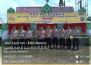 Kapolres Kuansing Tinjau Pos Pelayanan Ops Ketupat Lancang Kuning 2025 di Desa Tanjung Pauh