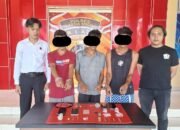 Sat Res Narkoba Polres Kuansing Ungkap Dua Kasus Narkotika Jenis Shabu di Hari yang Sama, Tiga Tersangka Diamankan