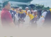 Kalapas Efendi Purba Dampingi Forkopimda Rohul Lepas Jamaah Haji
