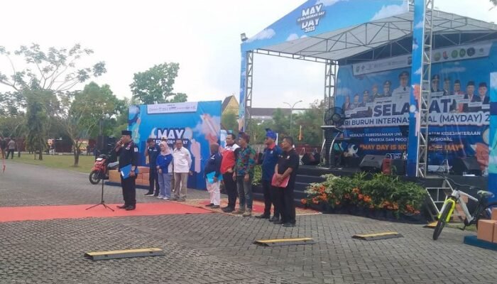 May Day 2025, Ketua DPD K SPSI Riau Nursal Tanjung Sampaikan Sepuluh Tuntutan Buruh