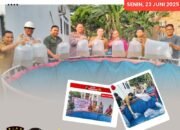 HUT Bhayangkara ke-79, Kapolsek Rambah Hilir Salurkan Bantuan ke Kelompok Tani