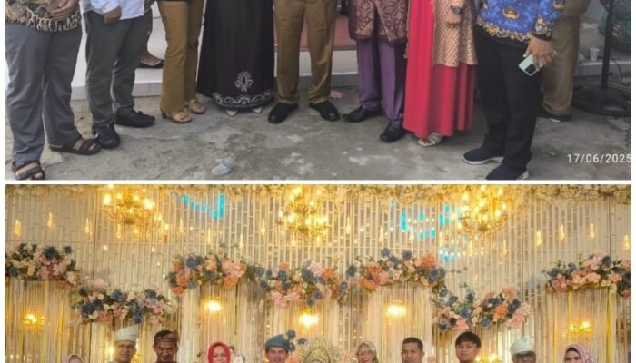 Bupati Inhil dan Sejumlah Pimpinan Media Hadiri Pernikahan Putri Kadis Kominfo Inhil