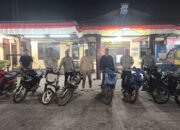 Balap Liar Resahkan Warga, Polsek Tualang Amankan 8 Sepeda Motor