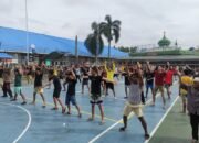 Bugar dan Bahagia, Warga Binaan Lapas Pekanbaru Antusias Ikuti Senam