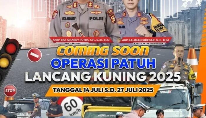 Satlantas Siak Gelar Operasi Patuh 14–27 Juli: Pemotor dan Sopir Truk Wajib Tertib