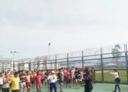 Senam Pagi Rutin di Lapas Narkotika Rumbai, Wujudkan WBP Sehat dan Aktif