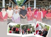 Hadiri Semarak HUT ke-80 RI, Bupati Rohul Tinjau Langsung Turap Marga Mulya Sungai Salak