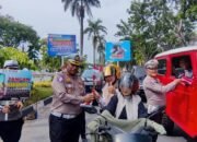 Sambut HUT ke-80 RI, Subdit Kamsel Polda Riau Menyapa dan Tebar Semangat Merah Putih