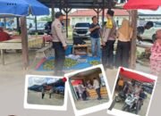 Polsek Kunto Darussalam Gelar Patroli Jalan Kaki dan Pengamanan Pasar Rakyat